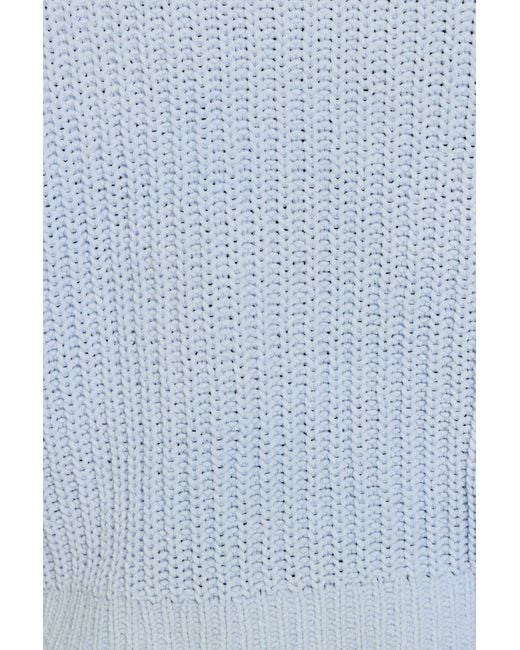 Garage Blue Chenille Oversized Sweater