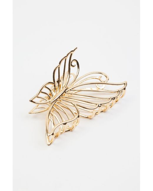 Garage Natural Oversized Metal Butterfly Claw Clip