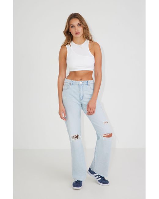 Garage White '90s Straight Jean