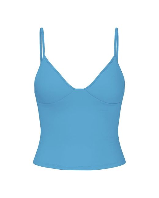 Garage Blue Active Plunge Cami Top