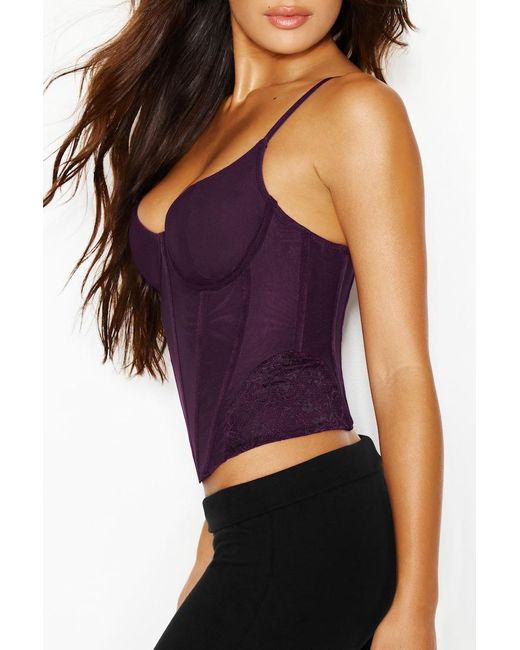 Garage Purple Tate Sweetheart Lace Corset