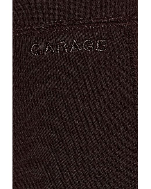 Garage Black Stretchterry Wide Leg Pants