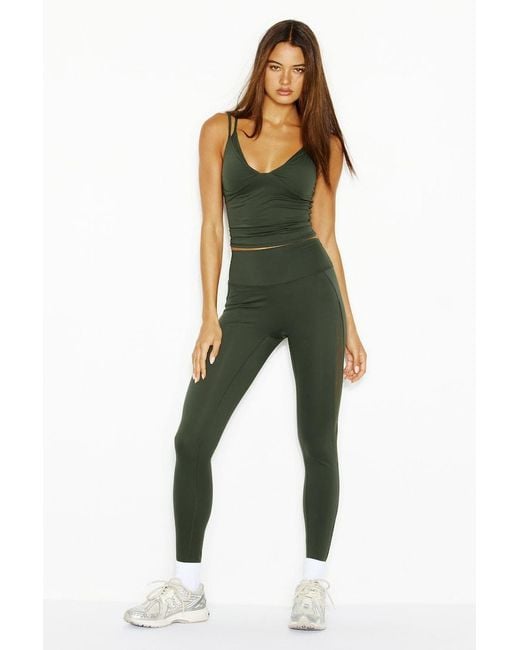 Garage Green Active Mesh Leggings