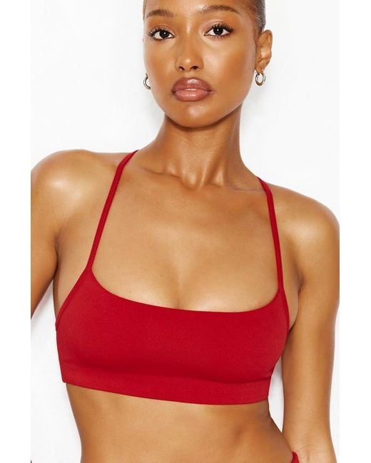 Garage Red Active Y-Back Bra