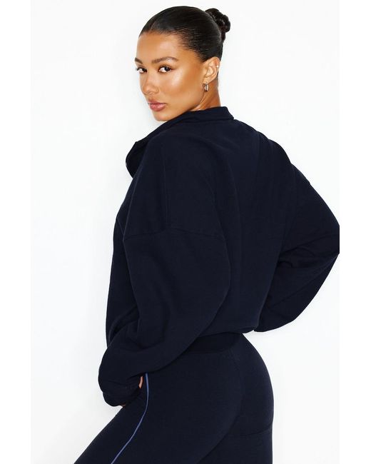 Garage Blue Ultrafleece Half Zip Sweatshirt