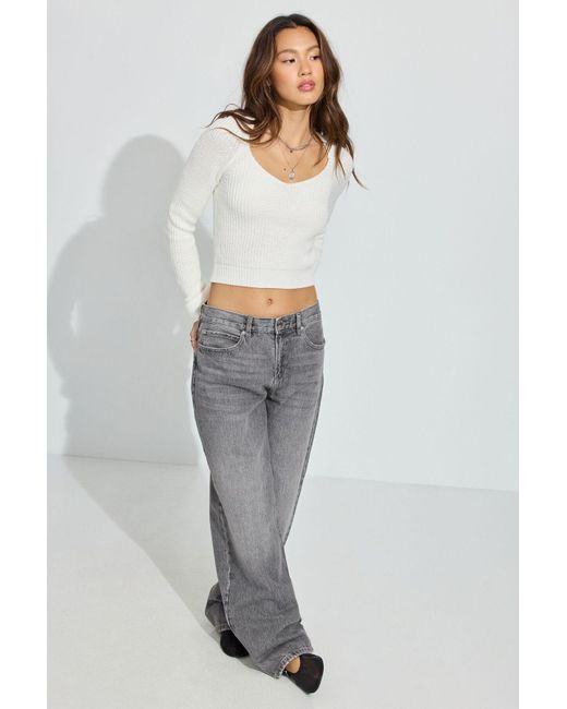Garage White Supersoft Crop Sweater