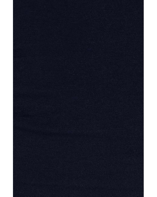 Garage Blue Supersoft Crewneck Cropped T-Shirt