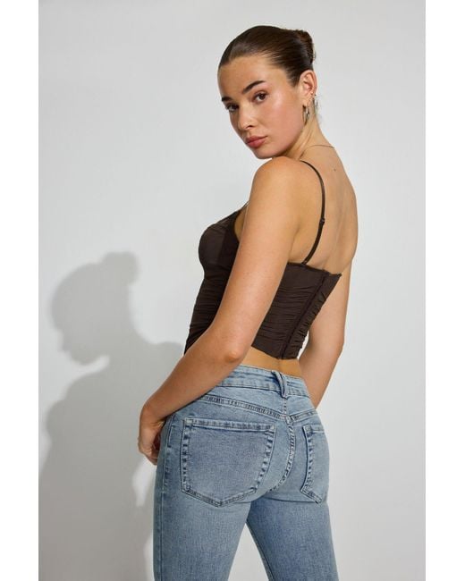 Garage Blue Ally Mesh Peekaboo Bustier