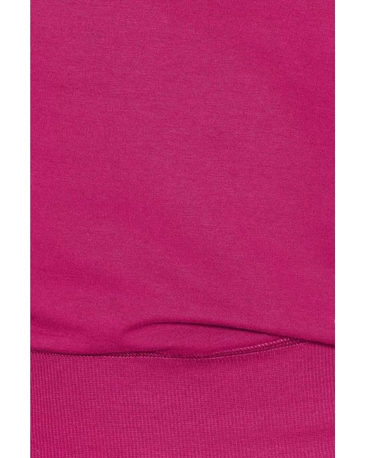 Garage Pink Stretchterry Off Shoulder Top