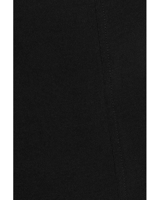 Garage Black Plunge Tie Front Halter