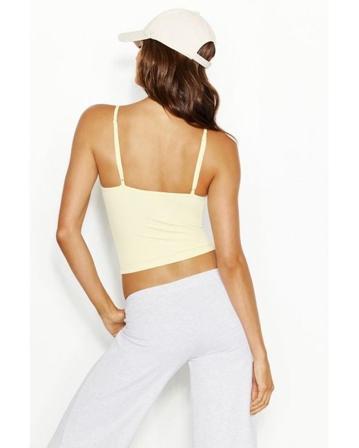 Garage White Sleek Crossover Cami Top