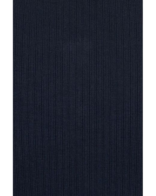 Garage Blue Rib Foldover Pants