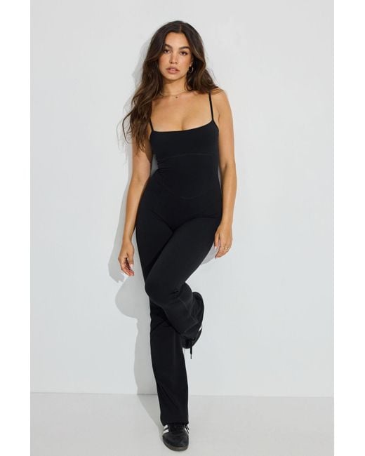 Garage Black Softactive Brooklyn Flare Jumpsuit