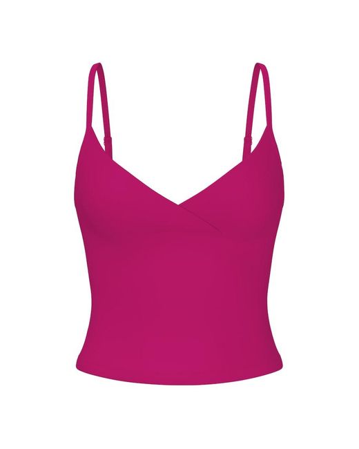Garage Pink Sleek Crossover Cami Top