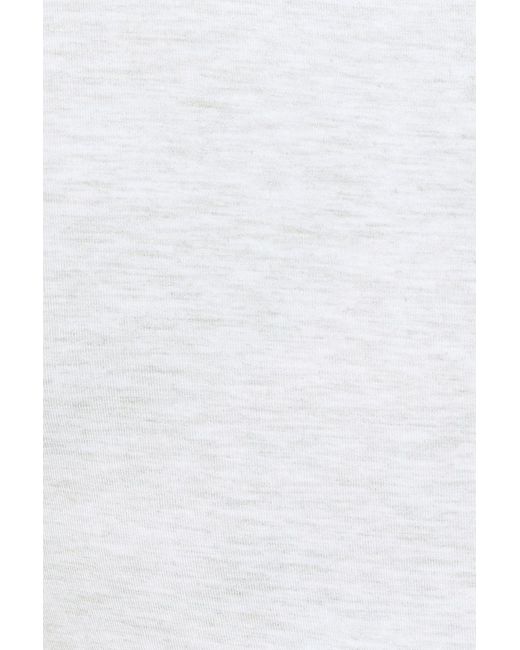 Garage White Smooth Long Sleeve Wrap Top