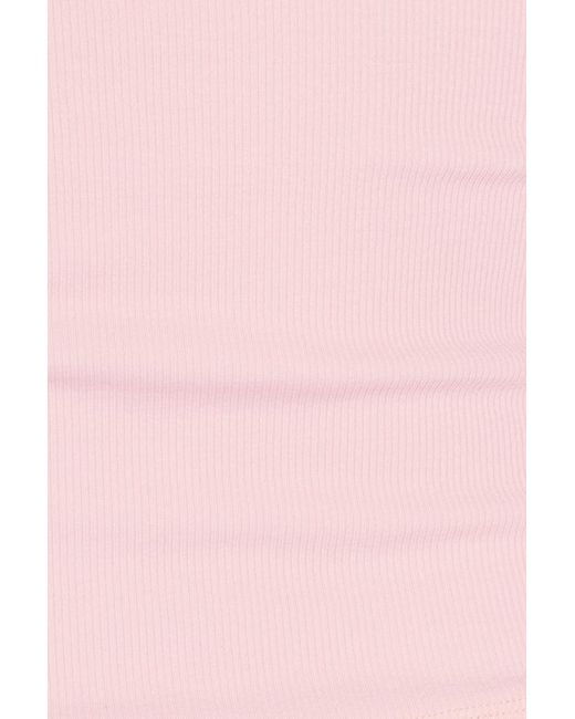 Garage Pink Snatchrib 3/4 Sleeve Top