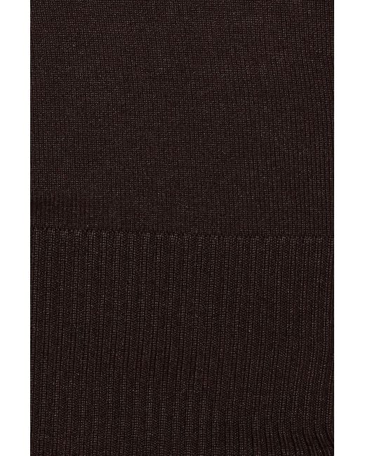 Garage Black Ryan Fitted Boatneck Sweater