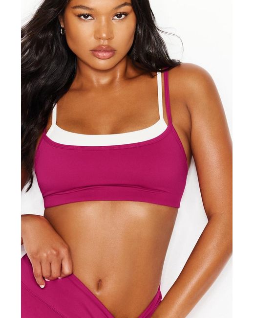 Garage Pink Active Double Layer Bra