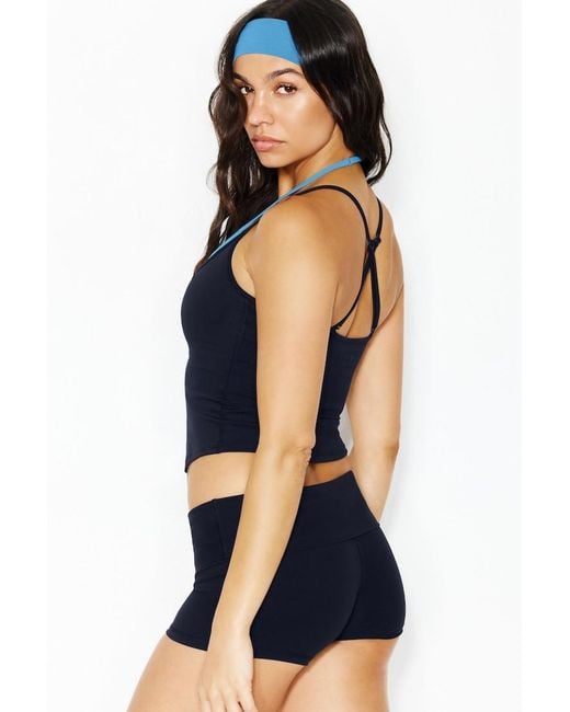 Garage Blue Active Layered Tank Top