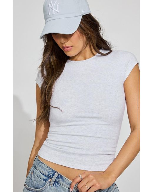 Garage White Sleek Crewneck T-Shirt