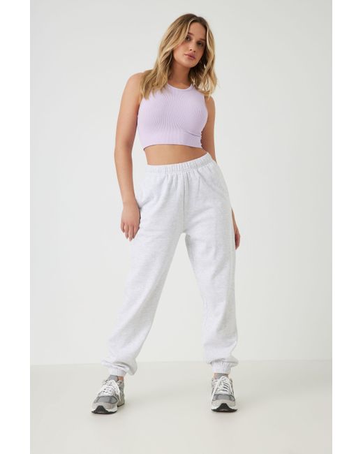 Garage Cotton Boyfriend Joggers in Gray 