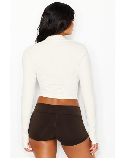 Garage Black Active Shirttail Zip Top