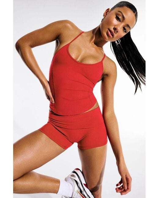 Garage Red Softactive T-Back Tank Top