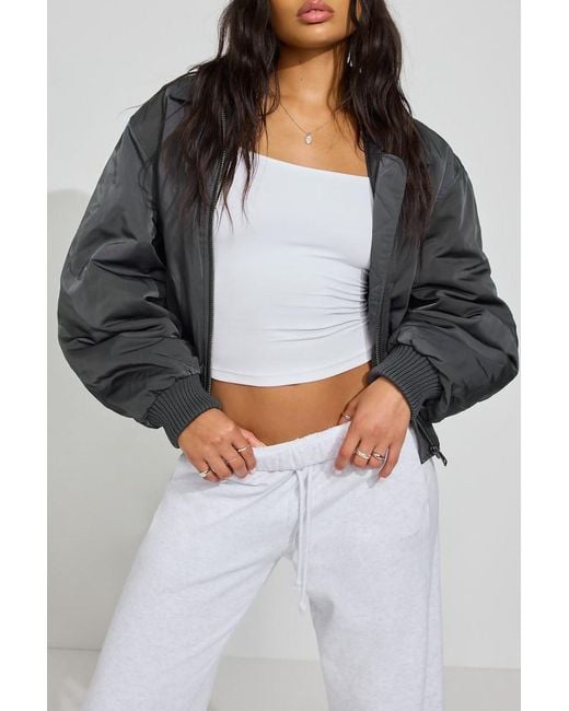 Garage Gray Bomber Jacket