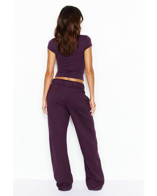 Garage Purple Ultrafleece Straight Leg Sweatpants