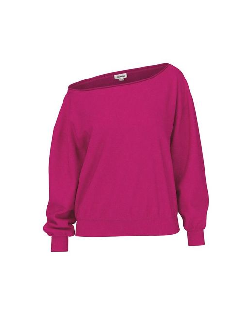 Garage Pink Softterry Off Shoulder Sweatshirt
