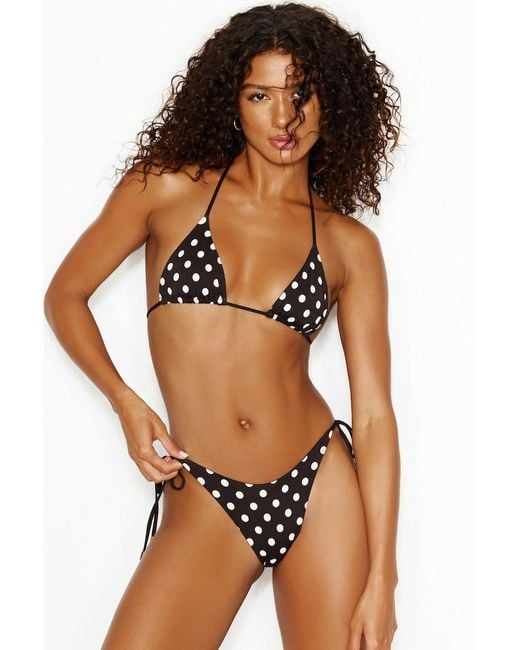 Garage Brown Reversible Slider Triangle Bikini Top
