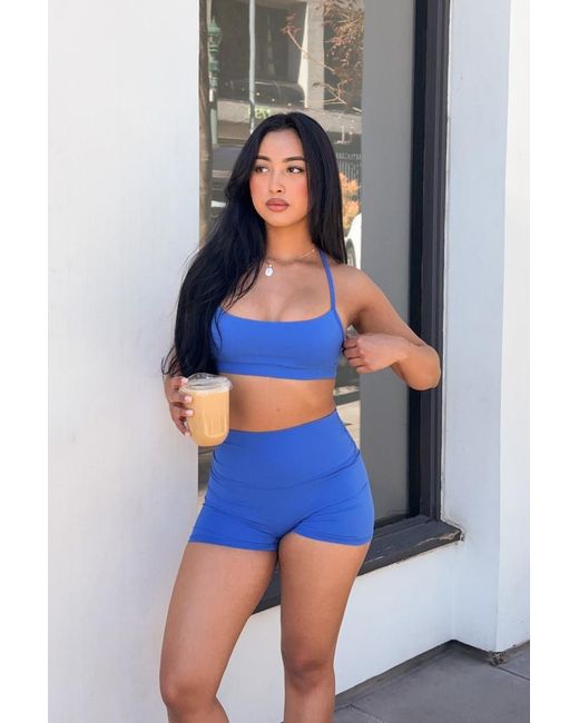 Garage Blue Active Booty Shorts