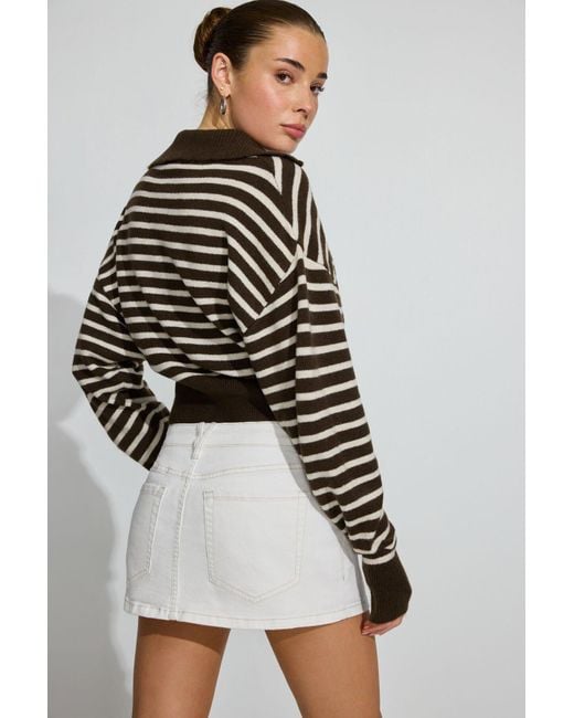 Garage White Micro Skort