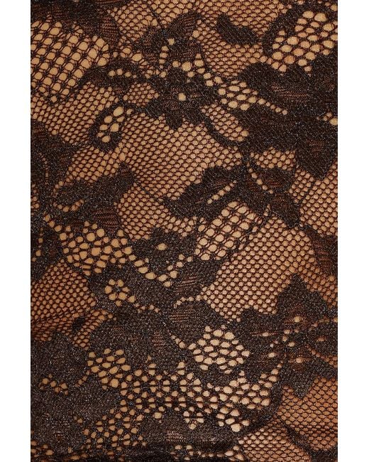 Garage Black Lace Plunge Tank Top