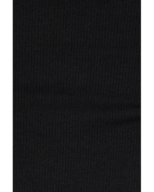 Garage Black Snatchrib Racerback Bodysuit