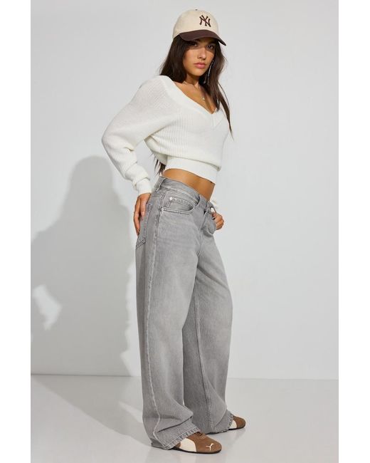 Garage Multicolor Low Rise Baggy Jeans