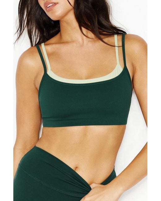 Garage Blue Active Double Layer Bra