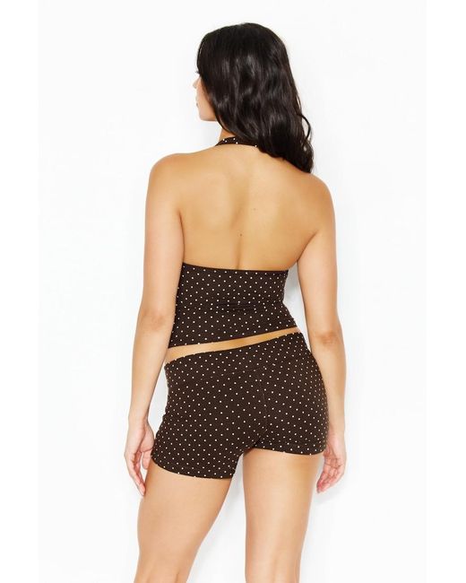 Garage Black Stretchterry Cheeky Shorts