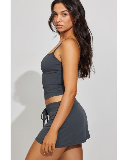 Garage Blue Stretchterry Micro Skort