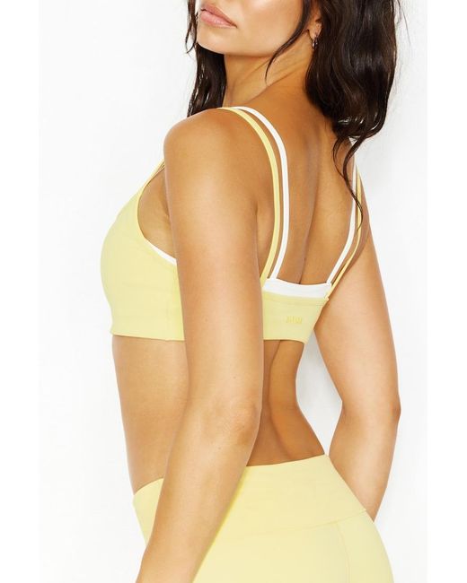 Garage Yellow Active Double Layer Bra
