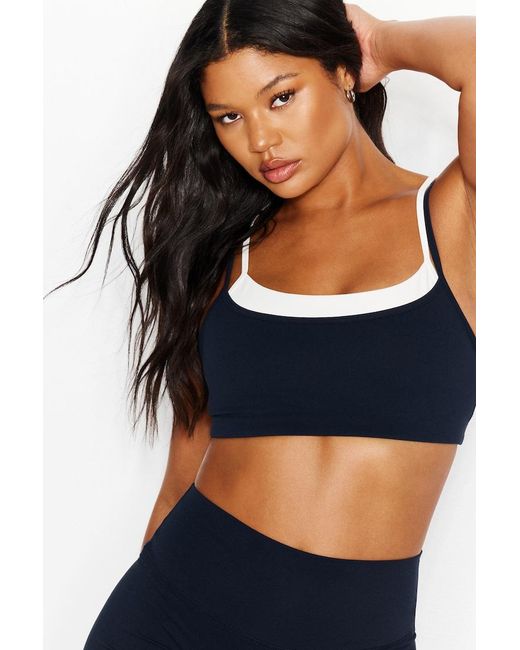 Garage Blue Active Double Layer Bra