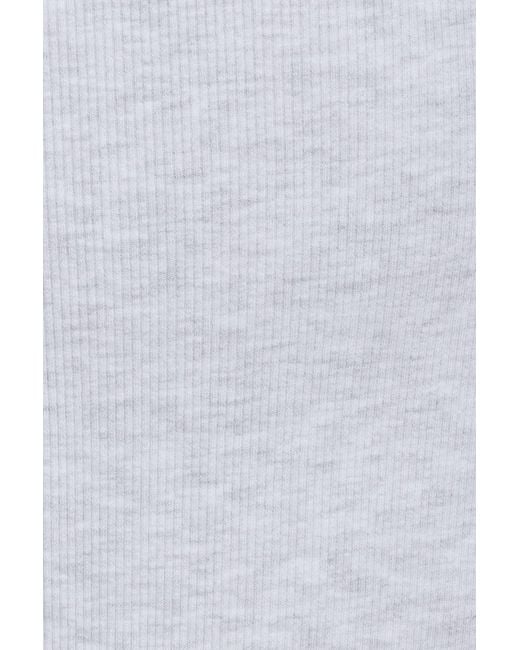 Garage White Snatchrib Racerback Bodysuit