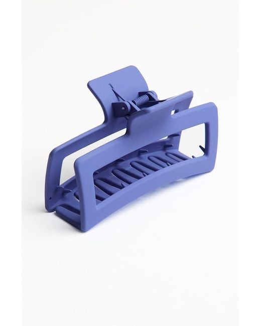 Garage Blue Oversized Rectangle Claw Clip
