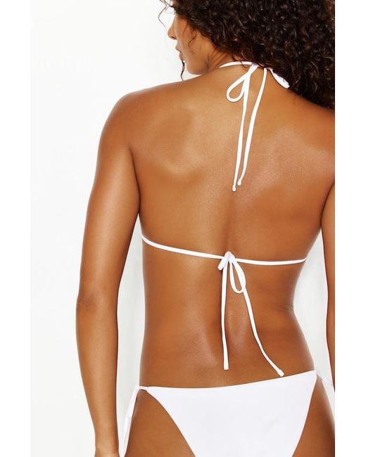 Garage White Ring Triangle Bikini Top