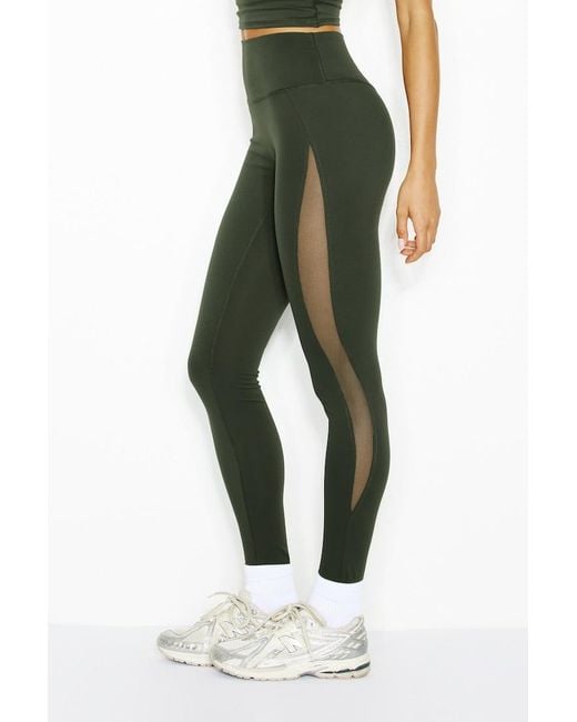 Garage Green Active Mesh Leggings