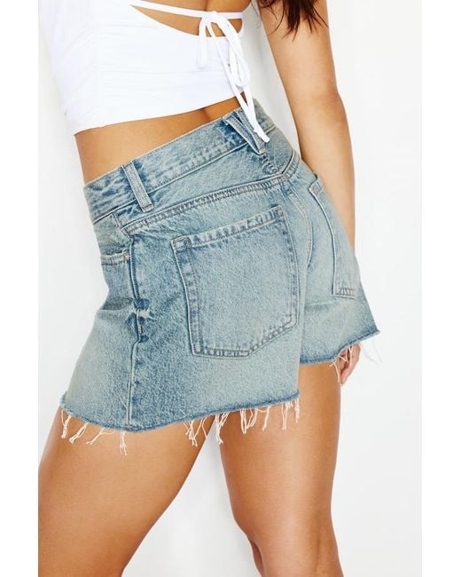 Garage Blue Boyfriend Denim Shorts