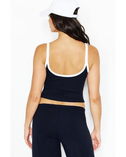 Garage Blue Snatchrib Scoop Cami Top