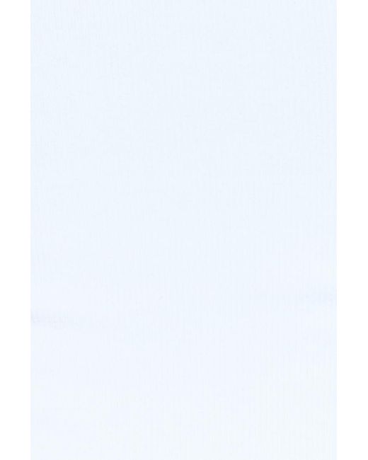 Garage White Snatchrib Racerback Bodysuit