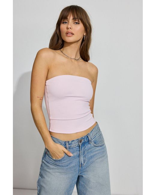 Garage Natural Sleek Longline Tube Top