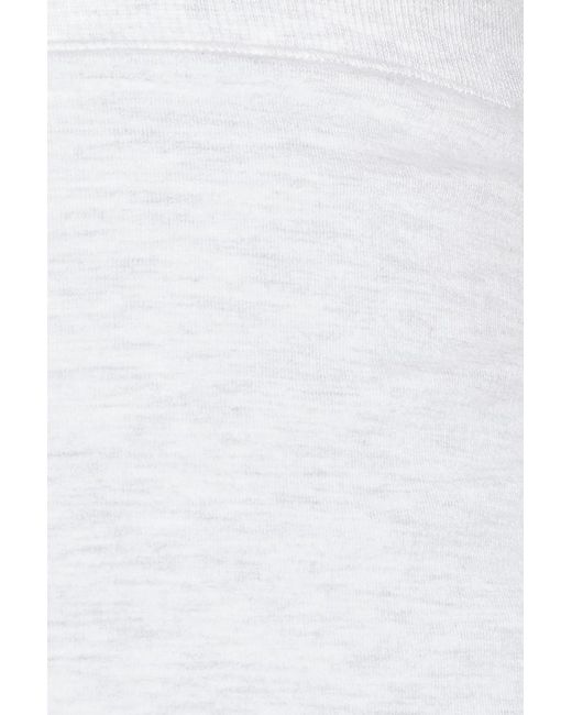 Garage White Stretchterry Micro Skort